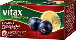 Nowy indeks ghk0046219 Herbata VITAX INSPIRATIONS Czarna Porzeczka & Cytryna 20tb*2g