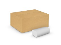 Ręczniki_papierowe składane celuloza, 2 warstwy, biały, V-Fold 3000 listków (20szt) VELVET PROFESSIONAL, No Name 5600039 (ZZ)