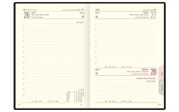 Kalendarz A5 LUX książkowy (L3), 13 - grafit melange / wstawki 2023 TELEGRAPH