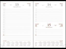 Kalendarz Vivella B5 dzienny p. biały Nr kat. 216 B5DB granat 2024 WOKÓŁ NAS