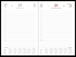 Kalendarz Vivella A4 dzienny p. biały Nr kat. 216 A4DB czerwony 2024 WOKÓŁ NAS