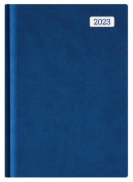 Kalendarz B5 NOTE książkowy NT2 - 08 niebieski linea / naklejka 3D 2023 TELEGRAPH