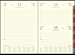 Kalendarz Cross z gumką i ażurową datówką B5 dzienny p. kremowy Nr kat. 204 B5DRK czarny 2024 WOKÓŁ NAS