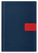 Kalendarz B-5 NOTE książkowy (NT2), 02 - granat gratta / wstawka 2023 TELEGRAPH
