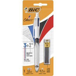 Długopis BIC 4 Colours 3+1 +Refill Blister 1+12szt, 942103