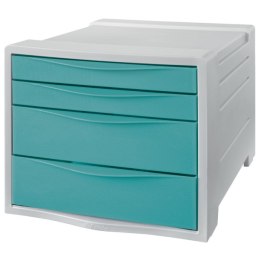 Pojemnik z szufladami Esselte Colour Breeze, niebieski 626284