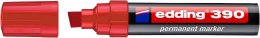 Marker permanentny ścięta końcówka 4-12 mm czerwony Edding 390/002/CZ
