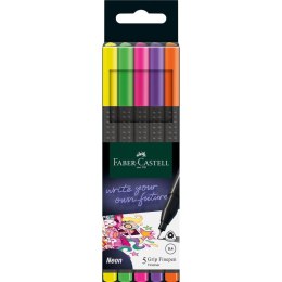 Cienkopis GRIP mix kolor neon (5 szt.) FC151603 FABER CASTEL