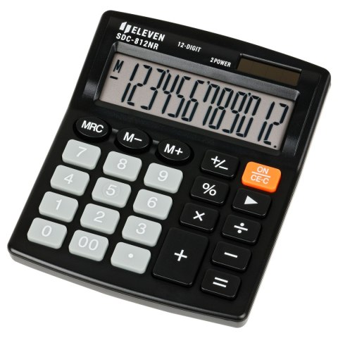 Kalkulator biurowy ELEVEN SDC-812NR, 12-cyfrowy, 127x105mm, czarny