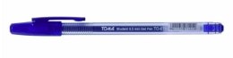 Długopis żelowy STUDENT, końcówka fine 0,5mm, niebieski TO-071 Toma