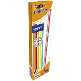 Ołówek bez gumki BIC Evolution Stripes 646 HB , 918487 (X)