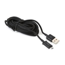 Kabel USB TYPE USB TO MICRO USB czarny 3metry 2A PLATINET PUC3MBB