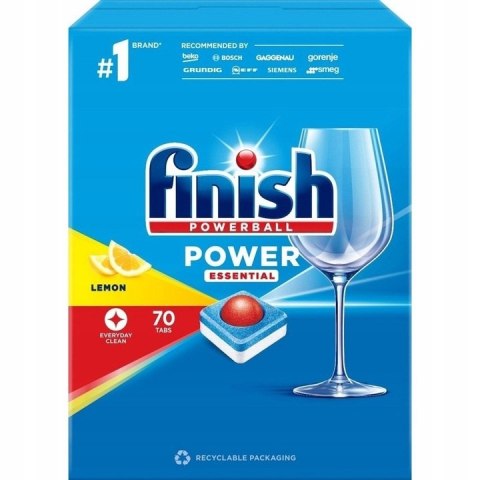 FINISH Tabletki do zmywarki POWER Essential Cytrynowy 70 szt. 11391