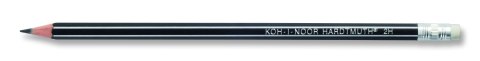 Ołówek grafitowy 1397/2B wygibas z gumka Koh-i-Noor