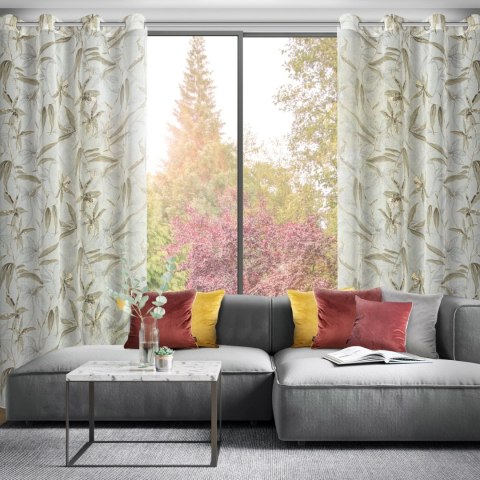 ZASŁONA GOTOWA EUROFIRANY  PATI 140 X 250 CM NATURALNY