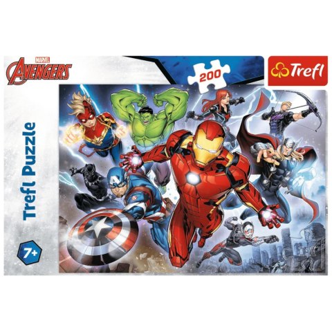 Puzzle Marvel 200 el. Waleczni Avengersi Disney Trefl 13260
