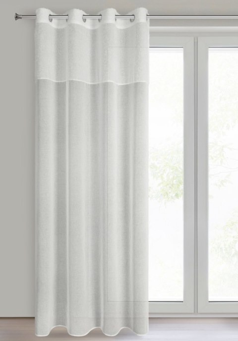 ZASŁONA GOTOWA EUROFIRANY   AGIS 3 140 X 250 CM KREMOWY