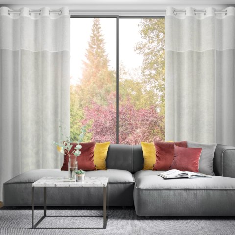 ZASŁONA GOTOWA EUROFIRANY   AGIS 3 140 X 250 CM KREMOWY