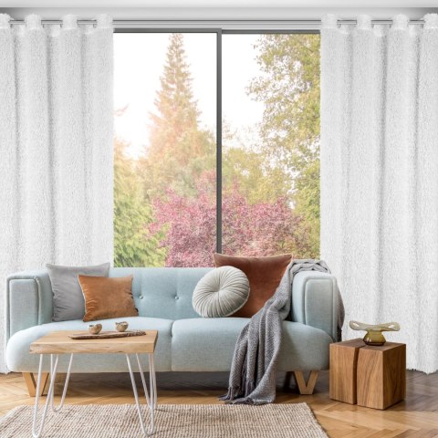 ZASŁONA GOTOWA EUROFIRANY MARION 1 140 X 250 CM BIAŁY