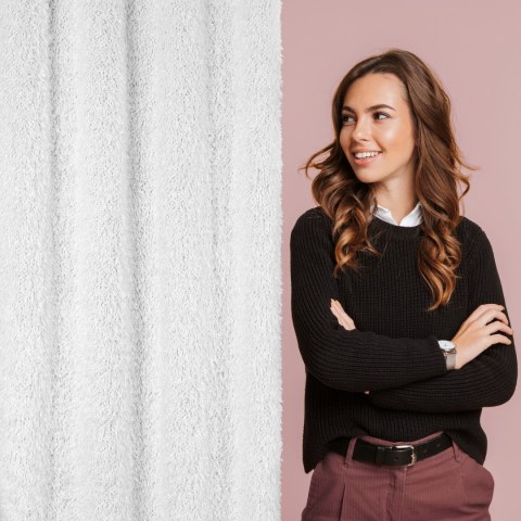 ZASŁONA GOTOWA EUROFIRANY MARION 1 140 X 250 CM BIAŁY