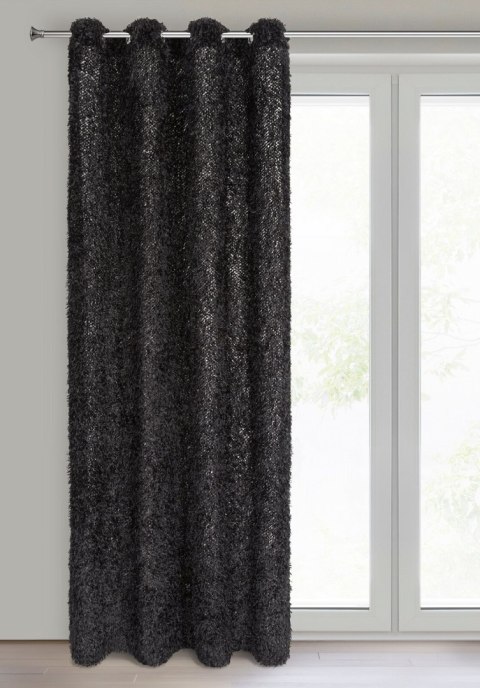 ZASŁONA GOTOWA EUROFIRANY MARION 1 140 X 250 CM CZARNY