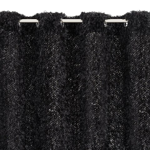 ZASŁONA GOTOWA EUROFIRANY MARION 1 140 X 250 CM CZARNY