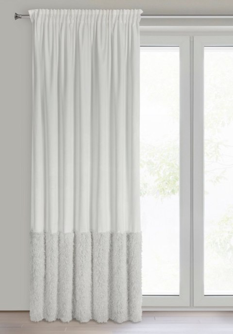 ZASŁONA GOTOWA EUROFIRANY MARION 2 NA TAŚMIE 140 X 270 CM BIAŁY