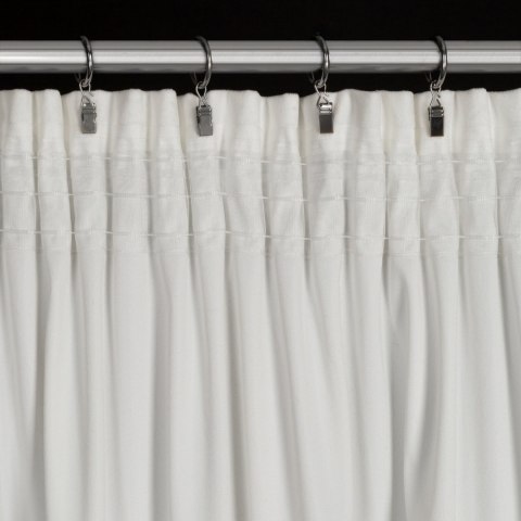 ZASŁONA GOTOWA EUROFIRANY MARION 2 NA TAŚMIE 140 X 270 CM BIAŁY