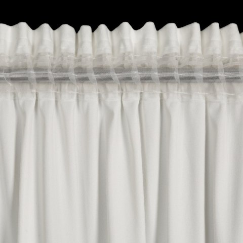 ZASŁONA GOTOWA EUROFIRANY MARION 2 NA TAŚMIE 140 X 270 CM BIAŁY