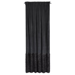 ZASŁONA GOTOWA EUROFIRANY MARION 2 NA TAŚMIE 140 X 270 CM CZARNY