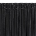 ZASŁONA GOTOWA EUROFIRANY MARION 2 NA TAŚMIE 140 X 270 CM CZARNY