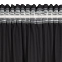 ZASŁONA GOTOWA EUROFIRANY MARION 2 NA TAŚMIE 140 X 270 CM CZARNY