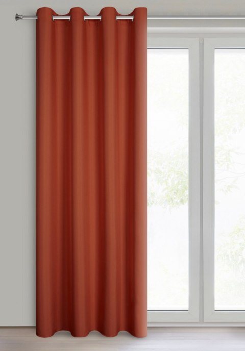 ZASŁONA GOTOWA EUROFIRANY  RITA 140 X 250 CM CEGLASTY