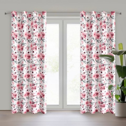 ZASŁONA GOTOWA EUROFIRANY CECILY 140 X 250 CM BIAŁY