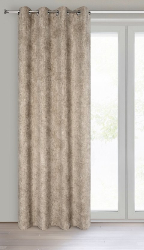 ZASŁONA GOTOWA EUROFIRANY ALETA 135 X 250 CM BEŻOWY