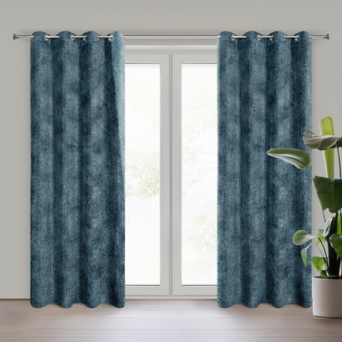 ZASŁONA GOTOWA EUROFIRANY ALETA 135 X 250 CM GRANATOWY