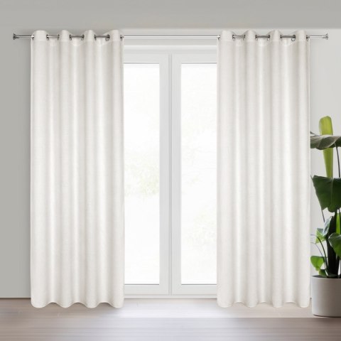 ZASŁONA GOTOWA EUROFIRANY ALETA 135 X 250 CM JASNOBEŻOWY