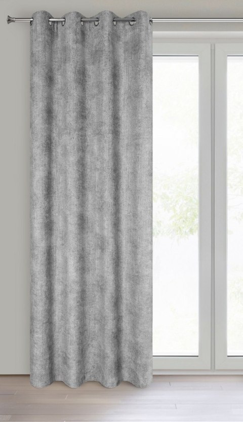 ZASŁONA GOTOWA EUROFIRANY ALETA 135 X 250 CM POPIELATY