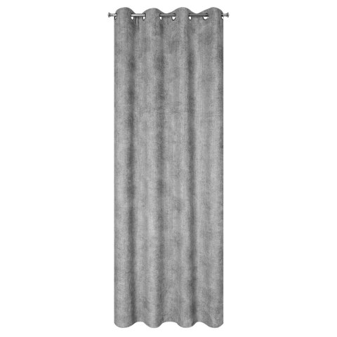 ZASŁONA GOTOWA EUROFIRANY ALETA 135 X 250 CM POPIELATY