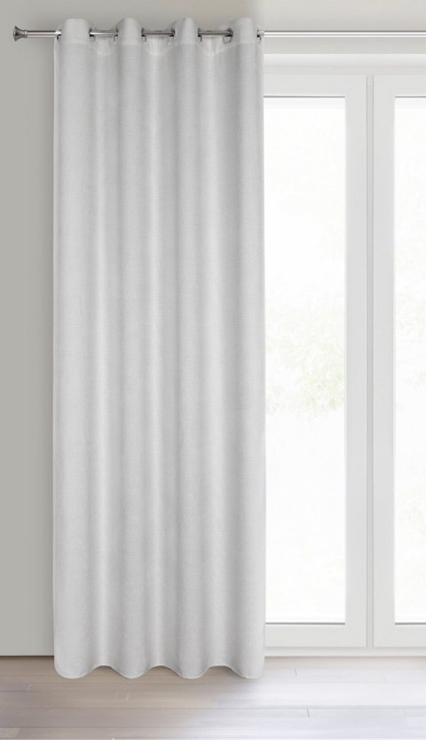 ZASŁONA GOTOWA EUROFIRANY ALETA 135 X 250 CM SREBRNY