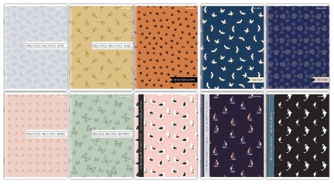 Zeszyt_linia z marginesem Megamix A5 60 kartek, 60g/m2 TOP 2000 400150702 60k