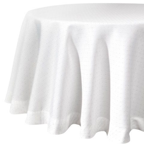 OBRUS ELLEN O 120 CM BIAŁY