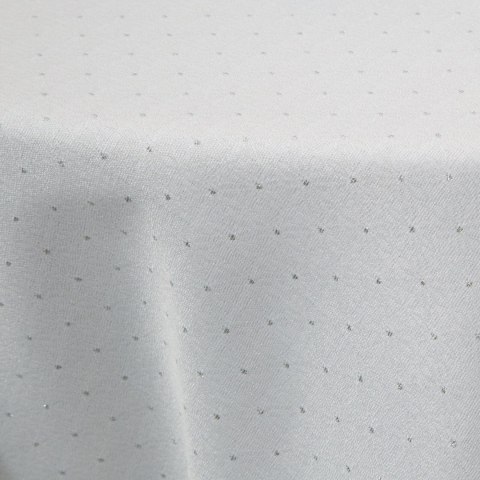 OBRUS ELLEN O 120 CM BIAŁY