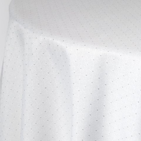 OBRUS ELLEN O 120 CM BIAŁY