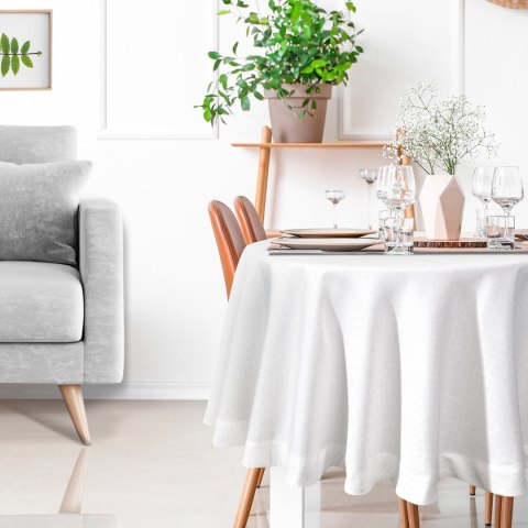 OBRUS ELLEN O 120 CM BIAŁY