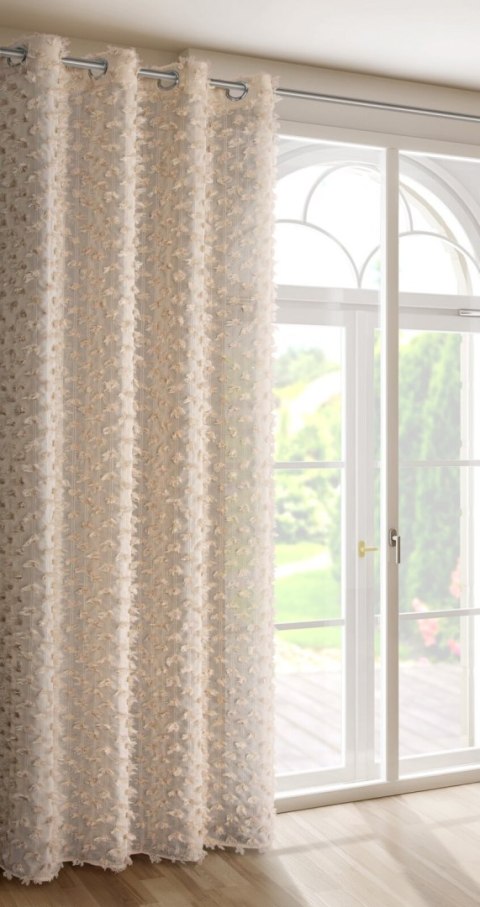 ZASŁONA GOTOWA EUROFIRANY AURELIA 135 X 250 CM BEŻOWY