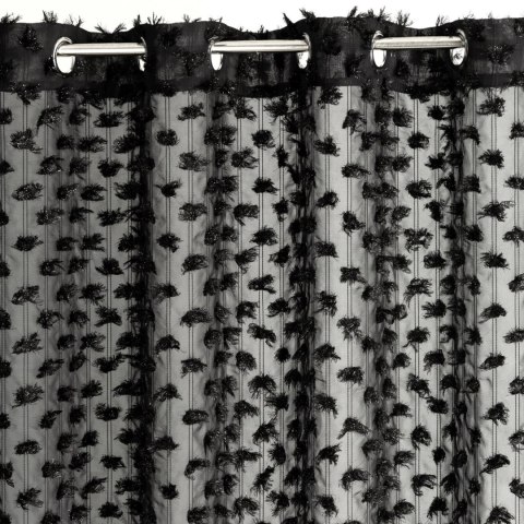 ZASŁONA GOTOWA EUROFIRANY AURELIA 135 X 250 CM CZARNY