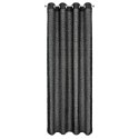 ZASŁONA GOTOWA EUROFIRANY TIFFANY 135 X 250 CM CZARNY