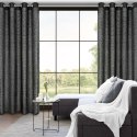 ZASŁONA GOTOWA EUROFIRANY TIFFANY 135 X 250 CM CZARNY