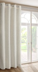 ZASŁONA GOTOWA EUROFIRANY TIFFANY 135 X 250 CM KREMOWY